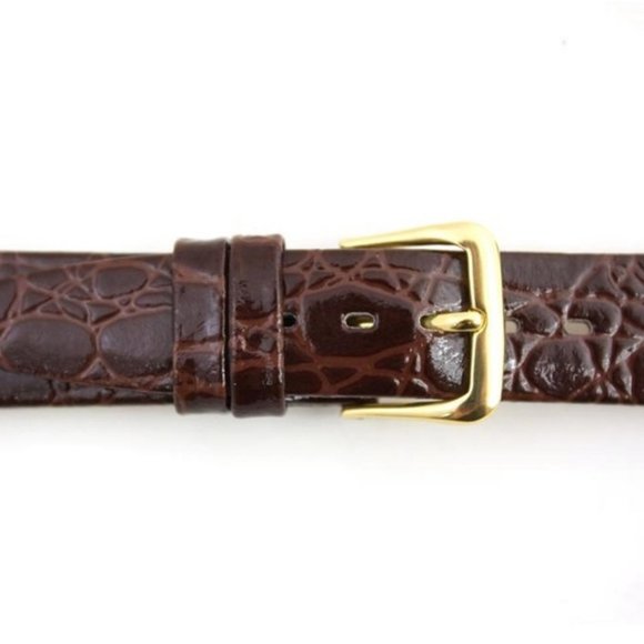 Hadley Roma Accessories - Hadley Roma Leather Crocodile Watch Band